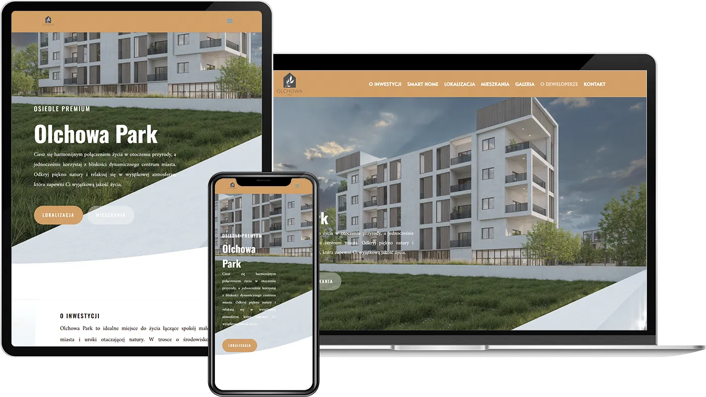 Strony internetowe dla nieruchomości realizacja.